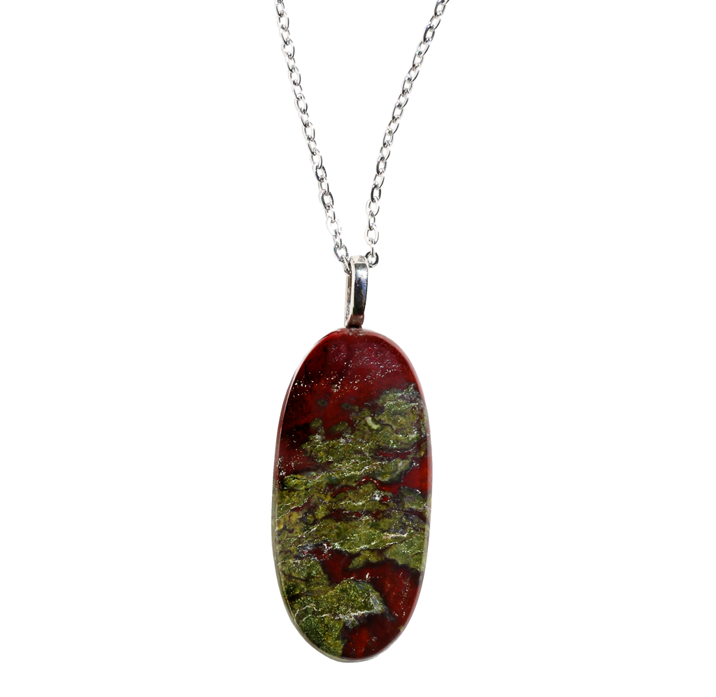 Dragons blood natural stone shops necklace