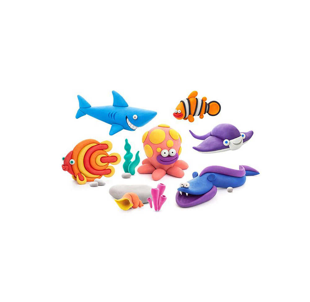 Colors Air Dry Clay Soft Modeling Clay for Kids with Tools Fishing