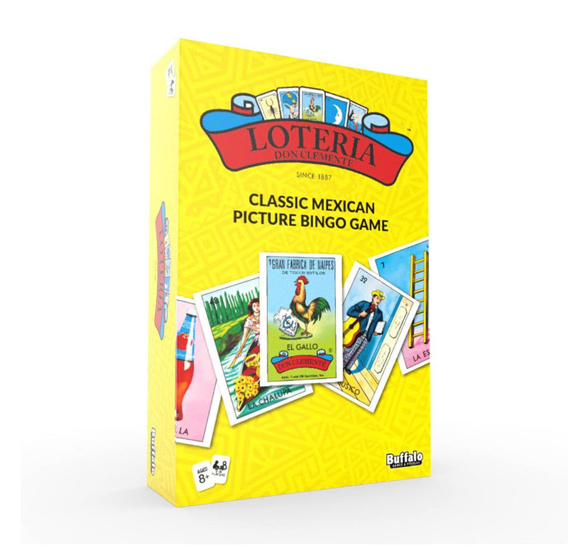 A yellow box with images of playing cards on the front, each one with an original illustration. 