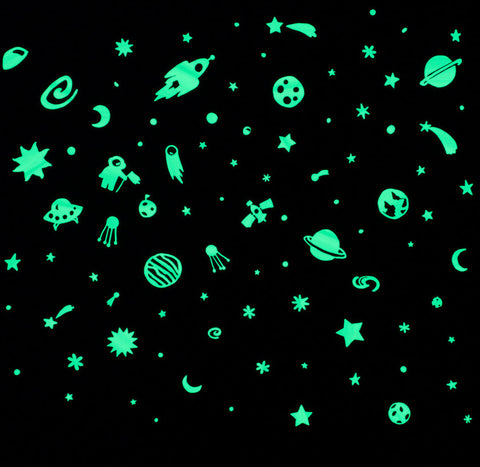 Starry Night Glow-in-the-Dark Sticker Set. – Exploratorium